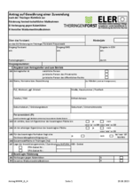 Antrag auf Gewährung einer Zuwendung – Förderung Investive Waldumweltmaßnahmen / Vorbeugung gegen Kalamitäten